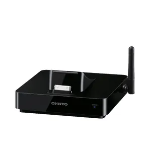Onkyo DS-A5 B Airplay, iPod dokk, sort Til iPhone/iPad, med AirPlay  			